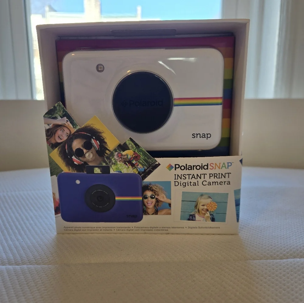 Polaroid Snap White and Blue Instant Print Digital Camera